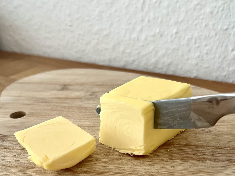 Butter prepared for a baby