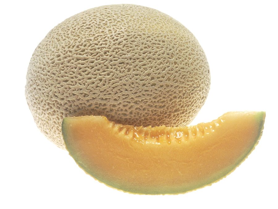 Cantaloupe prepared for a baby