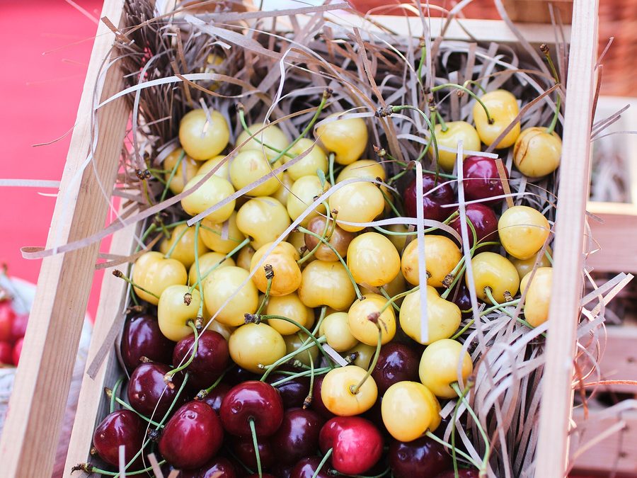 Cherry prepared for a baby