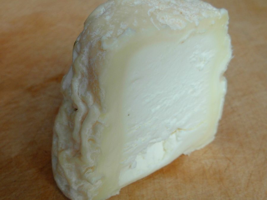 Goat cheese prepared for a baby