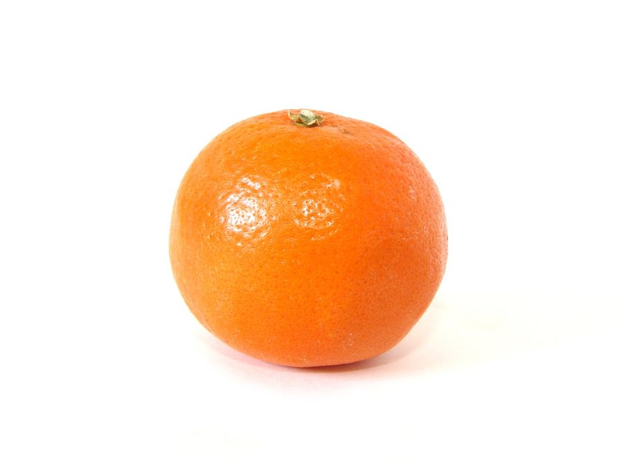 Orange prepared for a baby
