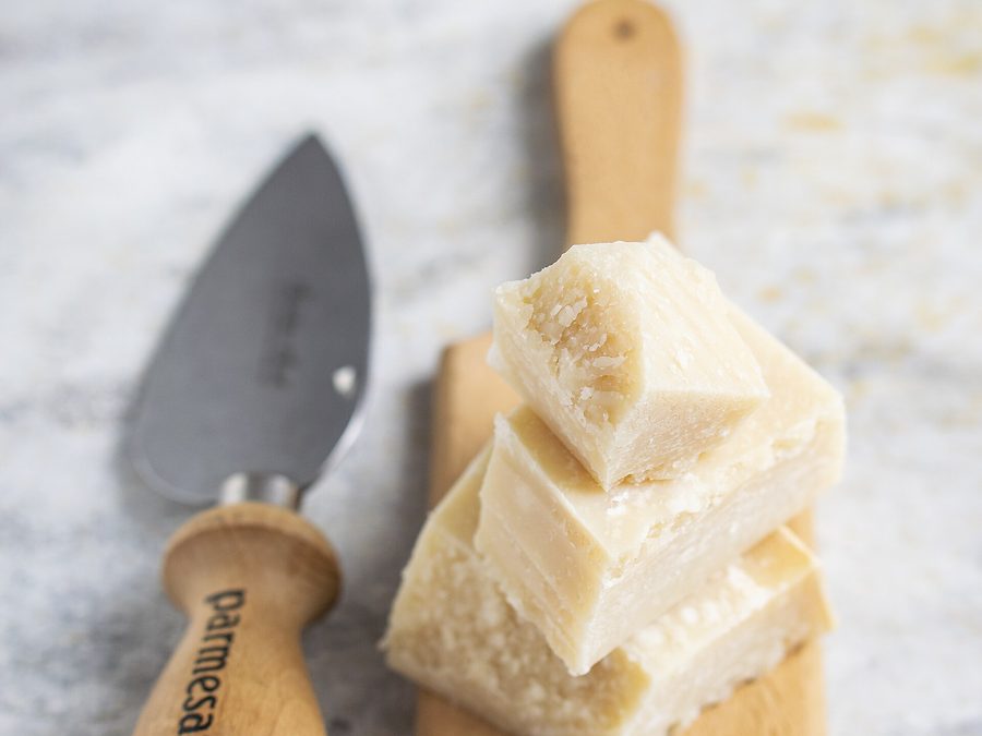 Parmesan prepared for a baby