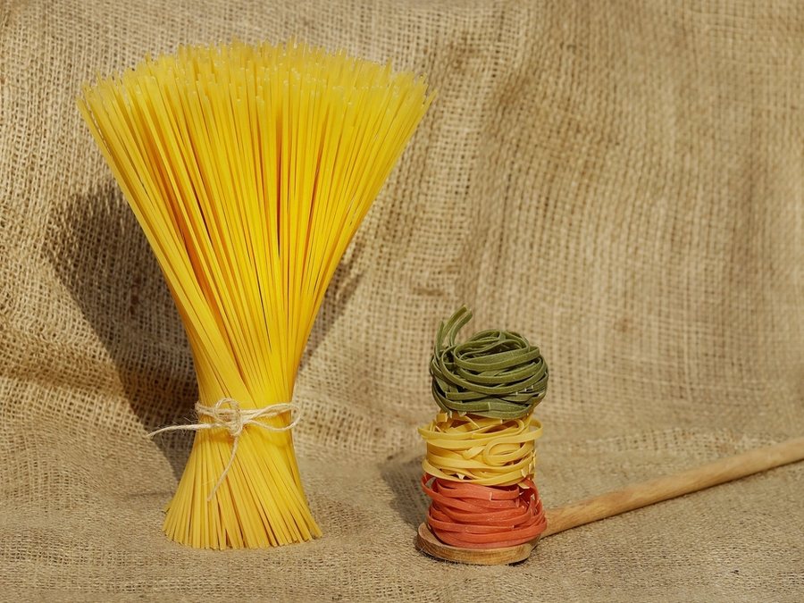 Pasta prepared for a baby