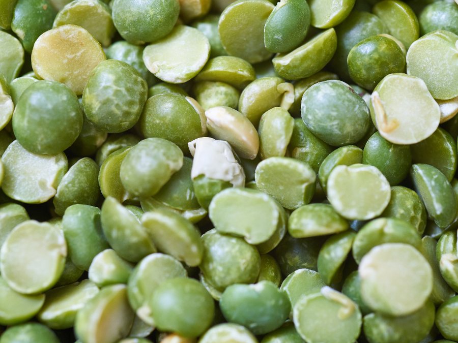 Peas prepared for a baby