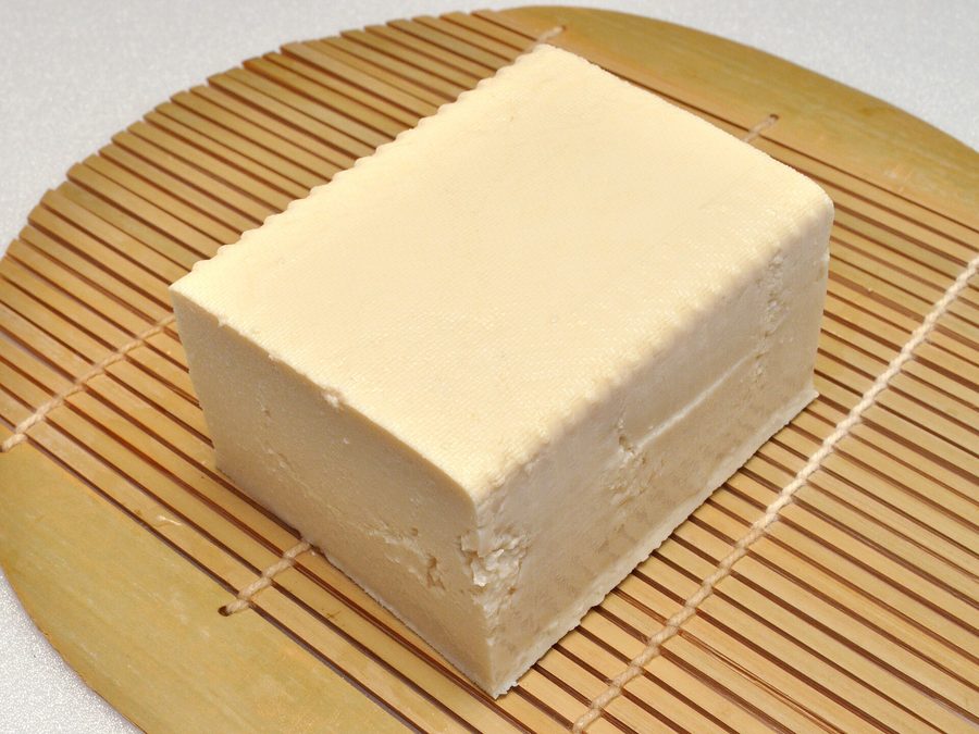 Tofu prepared for a baby