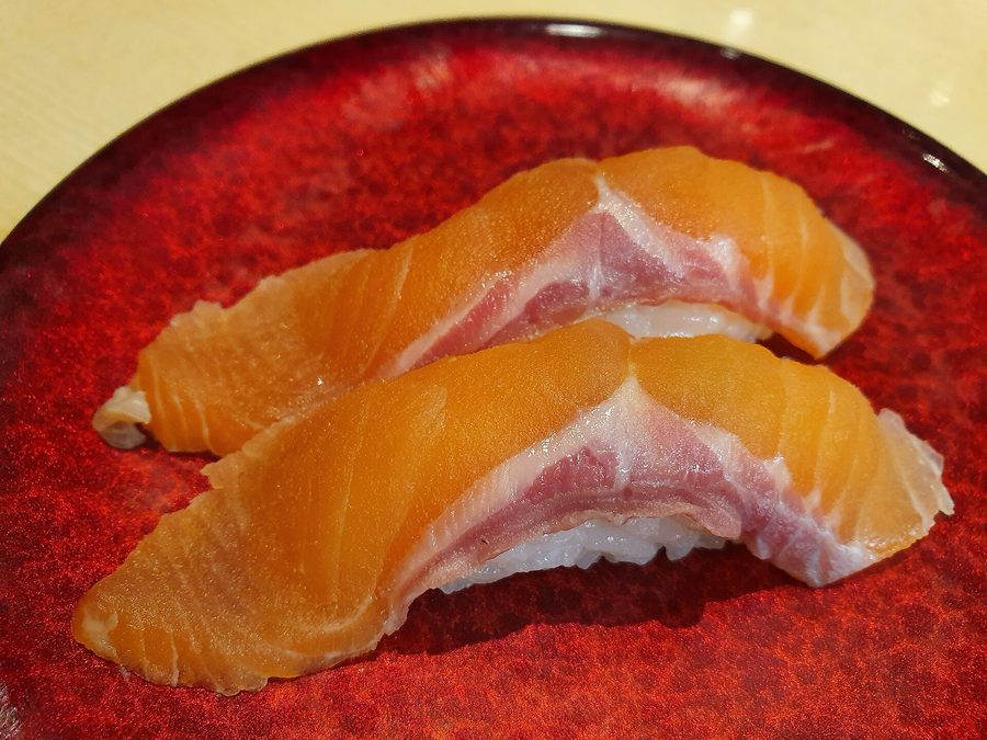 Trout prepared for a baby
